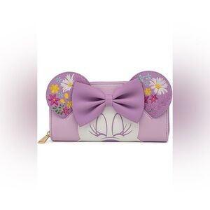🌸☀️NWT Loungefly Disney Minnie Mouse Floral Zip-Around Wallet🌸🩷🌸🌸🌸🌸🌸🌸